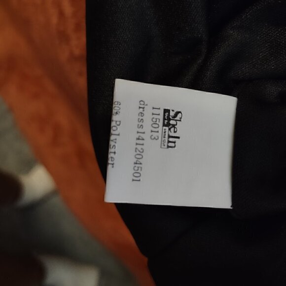 SHEIN Black (Burgundy/Maroon Shimmer) Sequin Dress - Picture 9 of 10